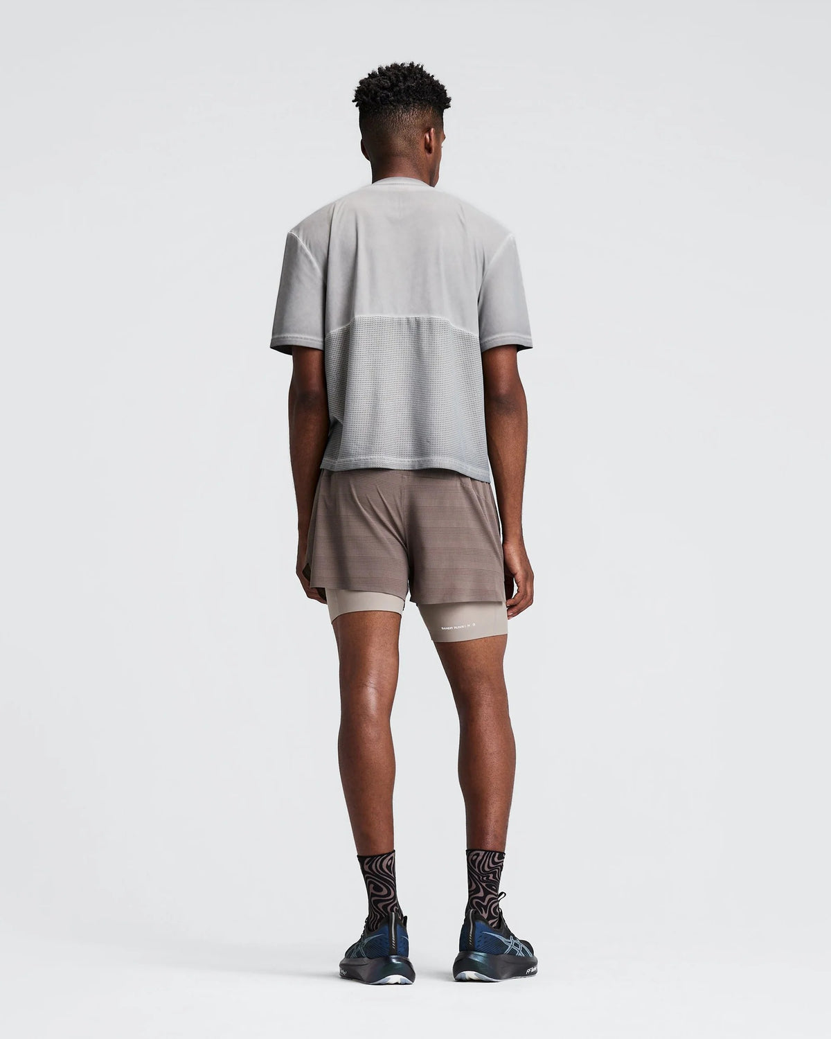 Buy Bandit Men Friosoft Perforated Box Tee - Concrete Taupe for running in Singapore - Running Lab SG