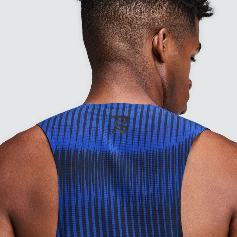 Buy Bandit Men Coolgrid Training Singlet With Flopack - Bauhaus Blue for running in Singapore - Running Lab SG