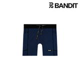 Buy Bandit Women Striped Cadence 5" Compression Shorts - Black / Bauhaus Blue for running in Singapore - Running Lab SG