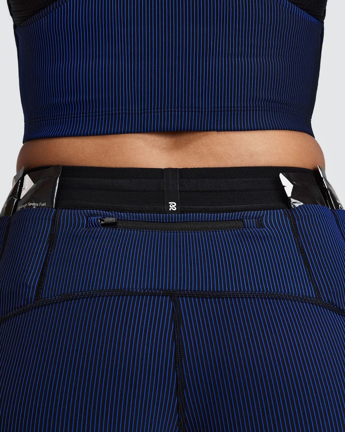 Buy Bandit Women Striped Cadence 5" Compression Shorts - Black / Bauhaus Blue for running in Singapore - Running Lab SG