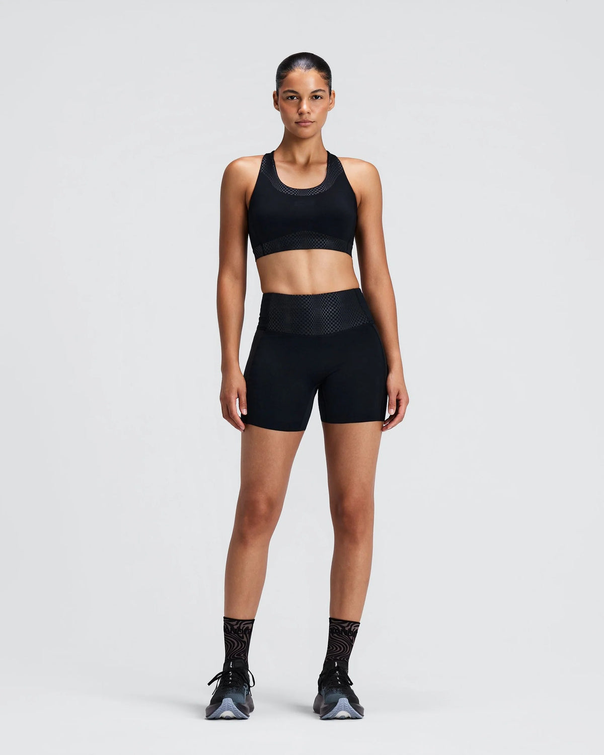 Buy Bandit Women Stamina-V Threshold 5" High Waist Compression Shorts - Black for running in Singapore - Running Lab SG