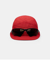 Buy Bandit Unisex Nylon Run Hat With Sunglasses Holder - Oxide Red / Signal Red for running in Singapore - Running Lab SG
