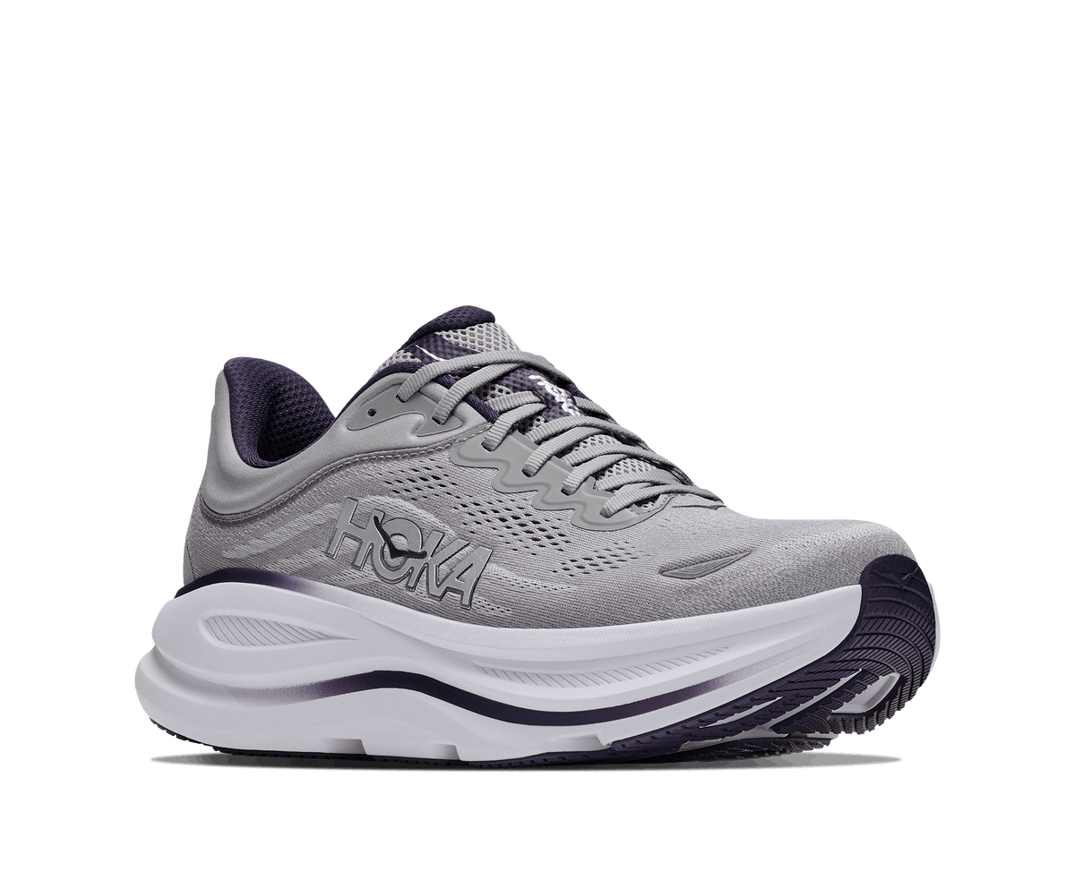 Buy HOKA Men Bondi 9 Wide - Stellar Grey / Squid Ink for running in Singapore - Running Lab SG