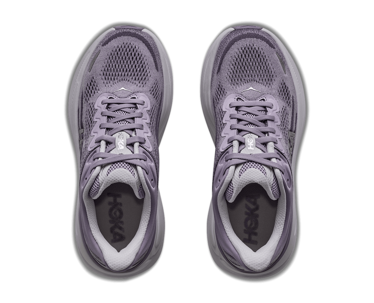 Buy HOKA Women Bondi 9 Wide - Mellow Lilac / Purple Fog for running in Singapore - Running Lab SG