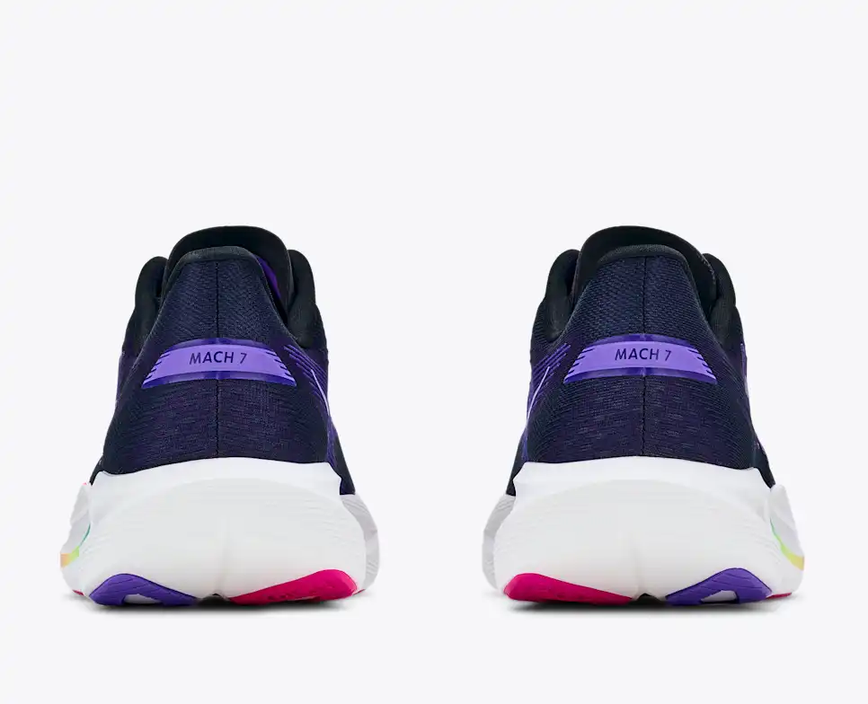 Buy HOKA Men Mach 7 Wide - Carbon Black / Cosmic Purple for running in Singapore - Running Lab SG