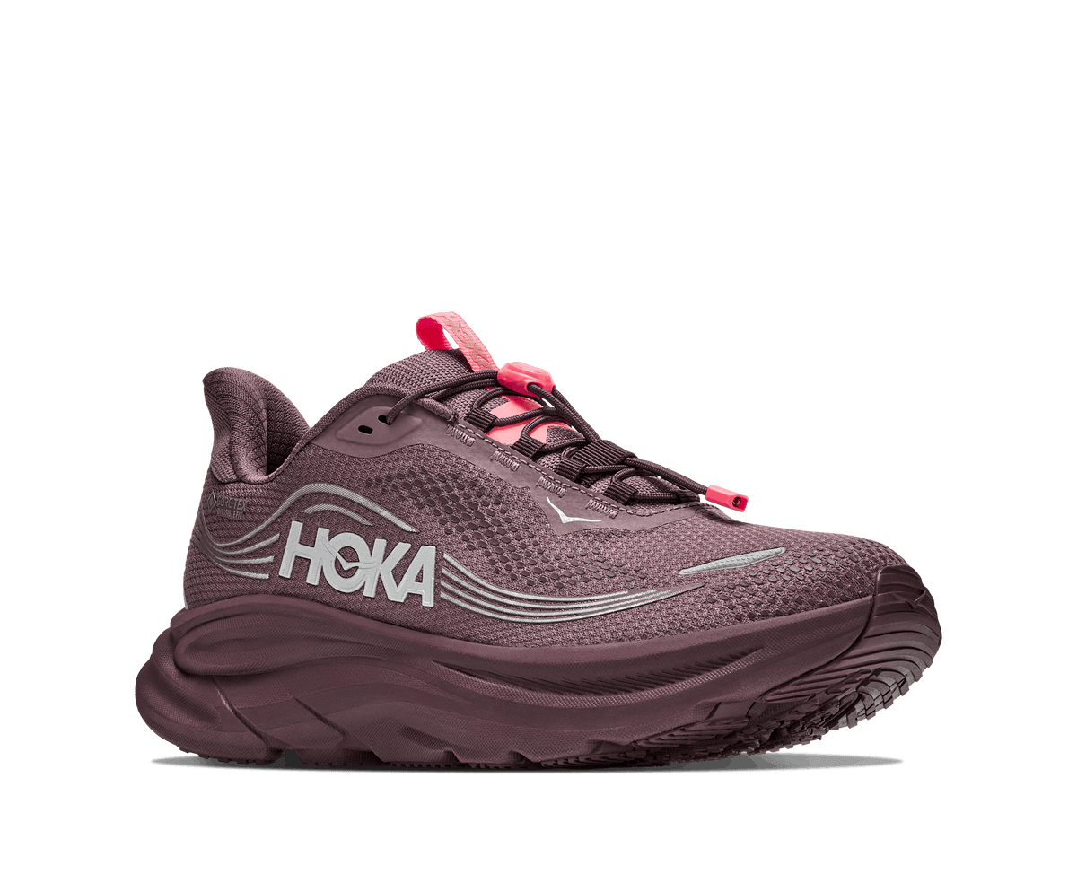 HOKA Women Clifton 11 GTX Wide - Smoky Quartz / Deep Mauve