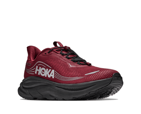 HOKA Men Clifton 11 GTX Wide - Varsity Burgundy / Carbon Black