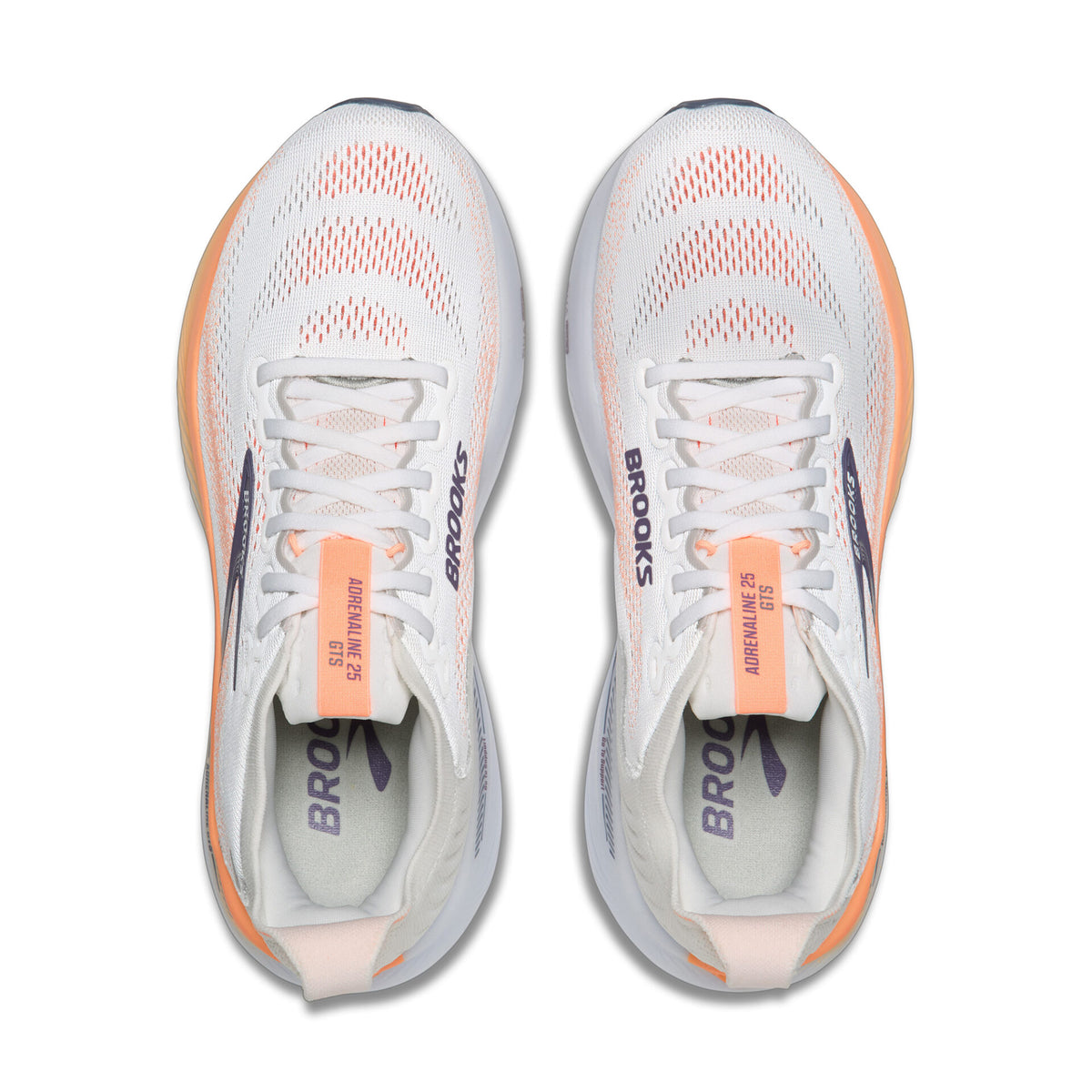 Buy Brooks Women Adrenaline GTS 25 Wide - Oyster Mushroom / Peach / Grape for running in Singapore - Running Lab SG