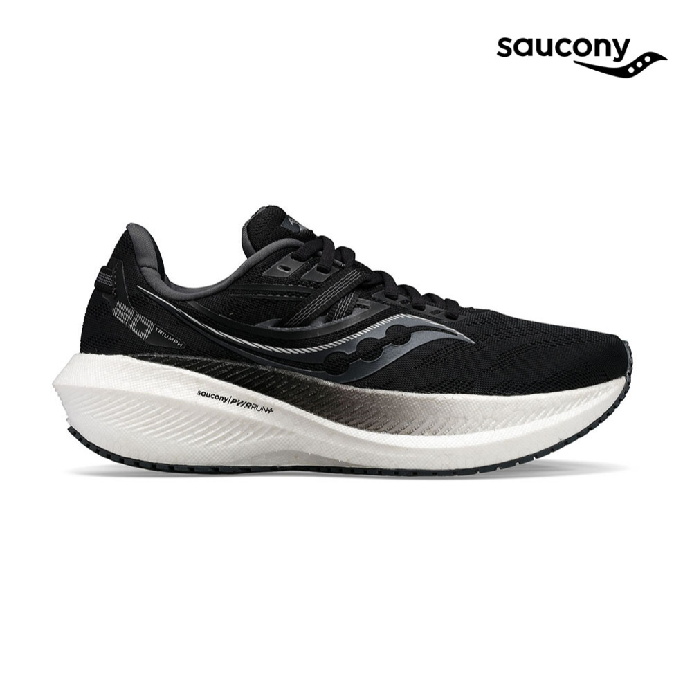Saucony Men Triumph 20 Wide - Black / White – Running Lab Singapore