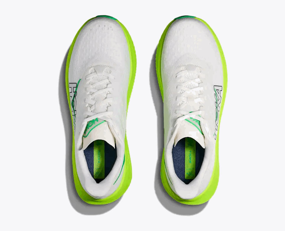 Buy HOKA Men Mach 6 - White / Neon Lime for running in Singapore - Running Lab SG