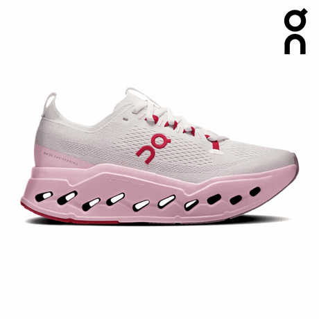Buy On Women Cloudsurfer Max - Ivory / Peony for running in Singapore - Running Lab SG