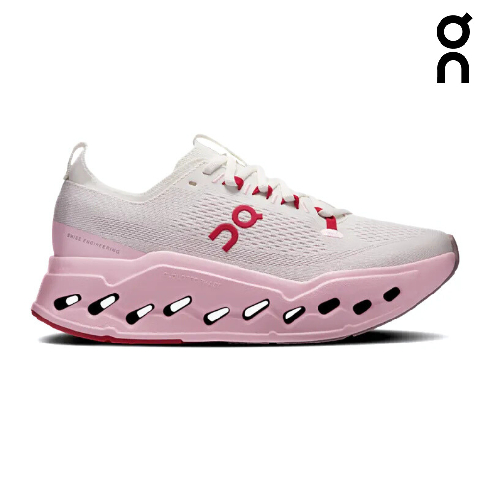 Buy On Women Cloudsurfer Max - Ivory / Peony for running in Singapore - Running Lab SG