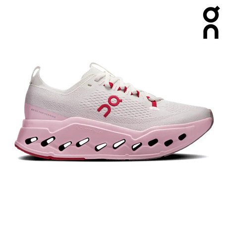 Buy On Women Cloudsurfer Max - Ivory / Peony for running in Singapore - Running Lab SG