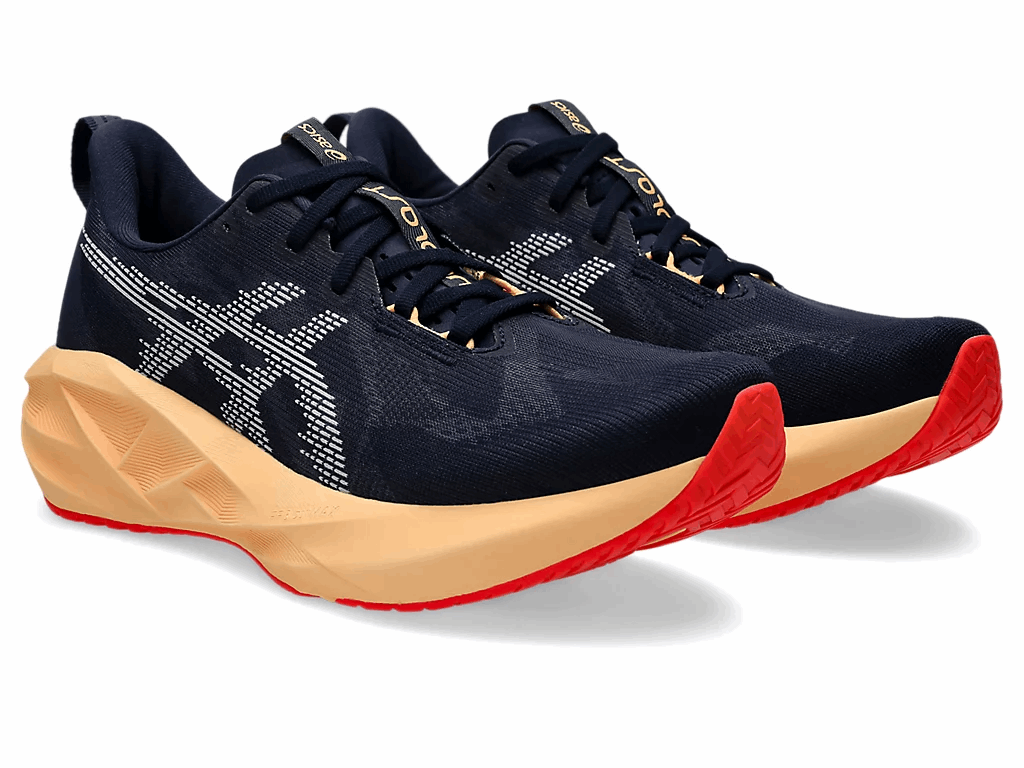 ASICS Men Novablast 5 Wide - Midnight / Orange Glow