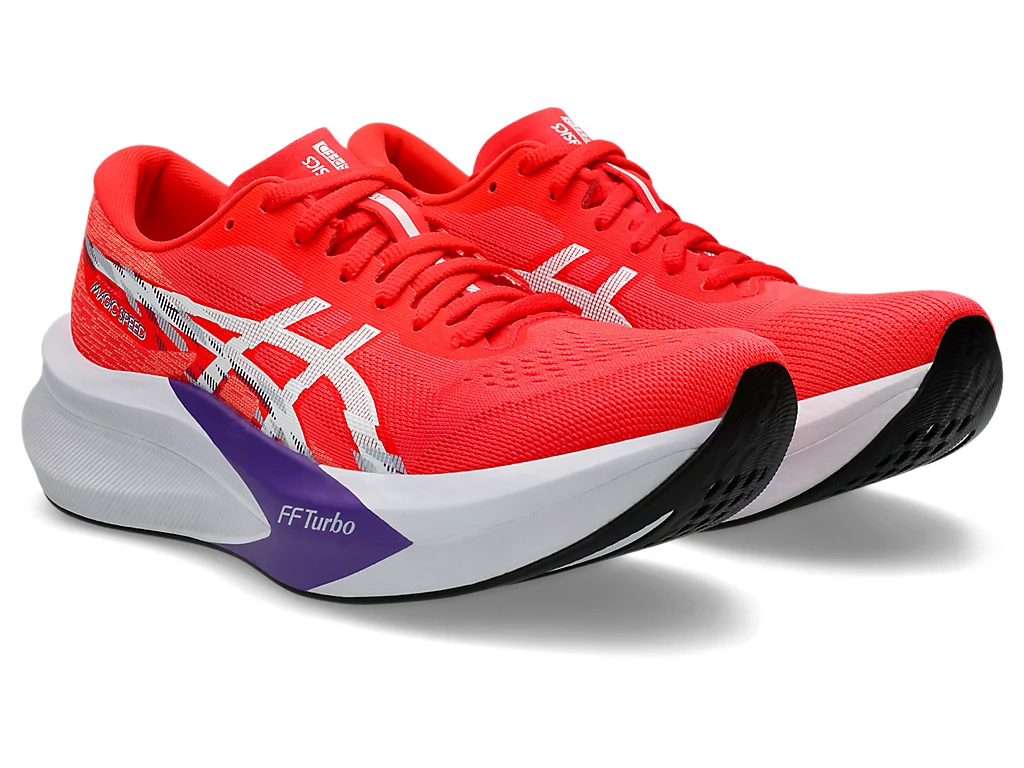ASICS Men Magic Speed 4 Wide - Flash Red / White