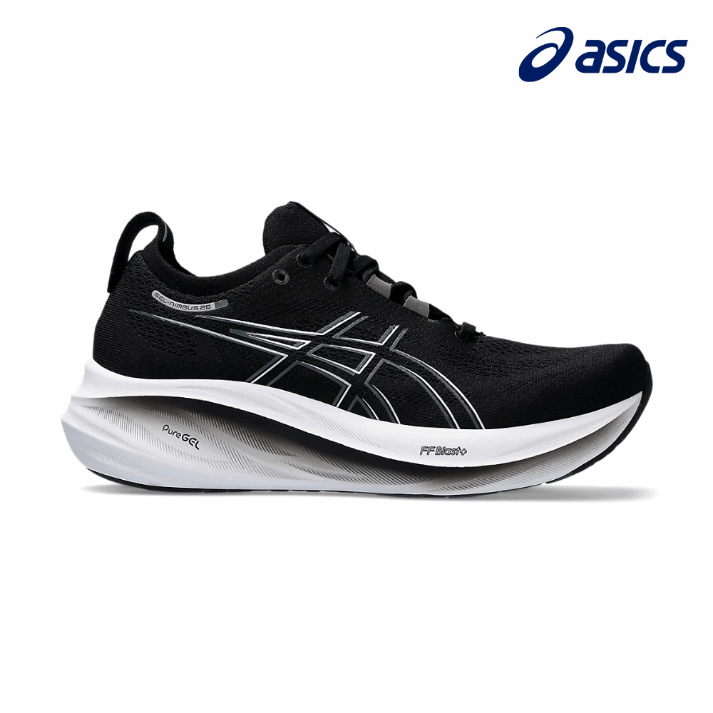ASICS Women Gel Nimbus 26 D Black Graphite Grey