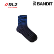 Buy Bandit Unisex Lite Run Quarter Sock (2 Pack) - Bauhaus Blue for running in Singapore - Running Lab SG