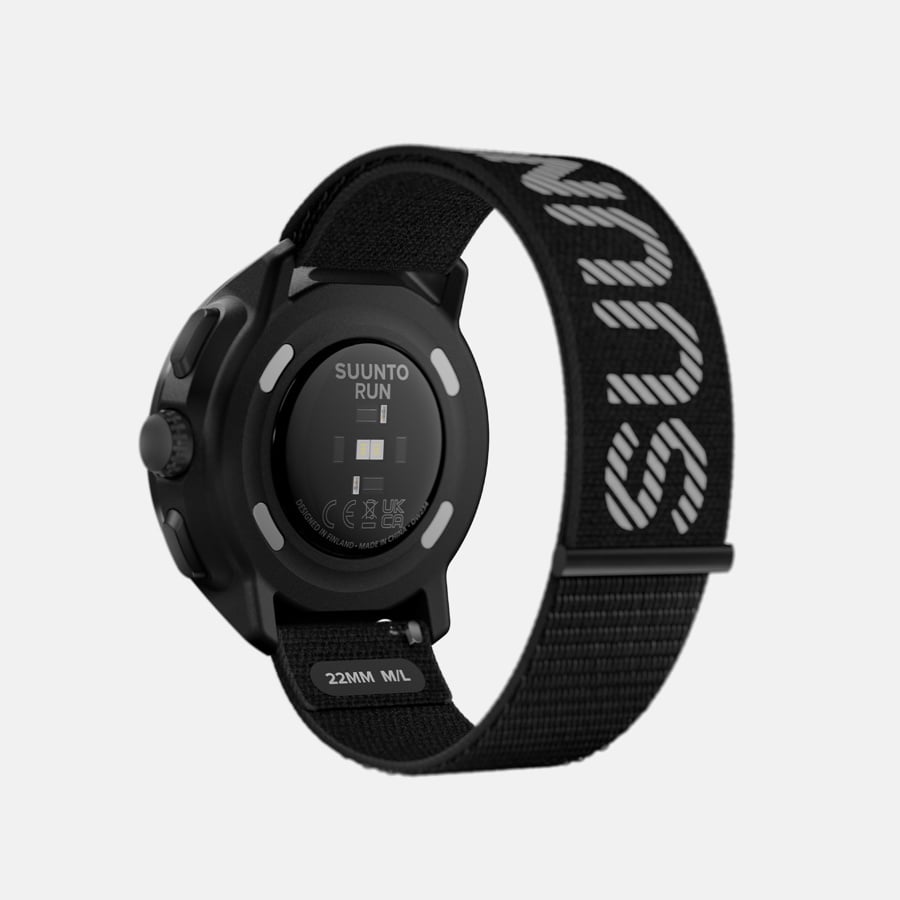 Suunto Run Textile Strap - All Black (46mm) – Running Lab Singapore