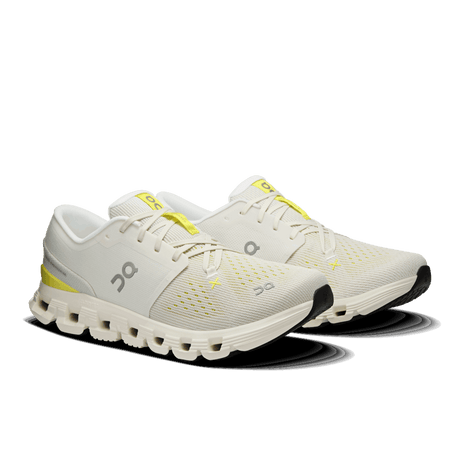 On Men Cloud X 4 - Ivory / Lime