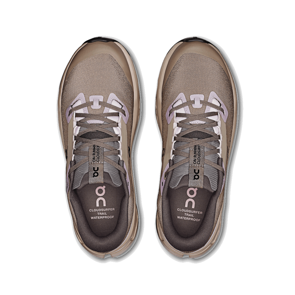 On Women Cloudsurfer Trail 2 Waterproof - Cinder / Desert