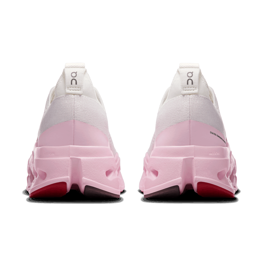 On Women Cloudsurfer Max - Ivory / Peony – Running Lab Singapore