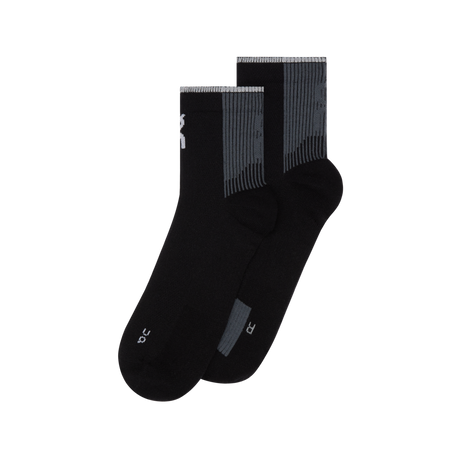 On Unisex Elite Run Sock Mid - Black / Magnet
