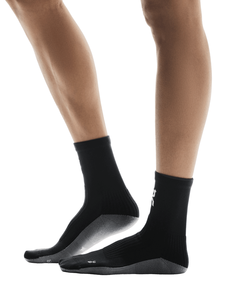 On Unisex Trail Sock High 2 Pack - Black / Sphinx