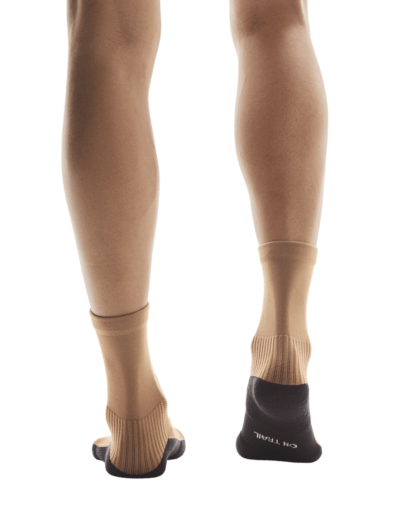 On Unisex Trail Sock High 2 Pack - Black / Sphinx