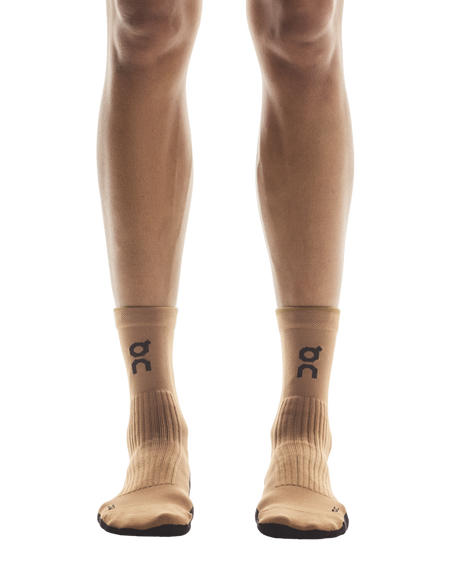On Unisex Trail Sock High 2 Pack - Black / Sphinx