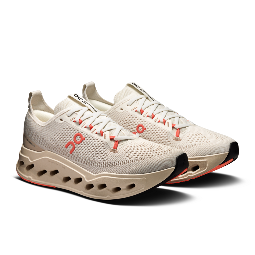 On Men Cloudsurfer Max - Ivory / Salmon