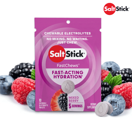 Buy (4 Packs) SaltStick FastChews Mixed Berry 10ct Packet - Expiry Date: Aug/Nov 2026 for running in Singapore - Running Lab SG
