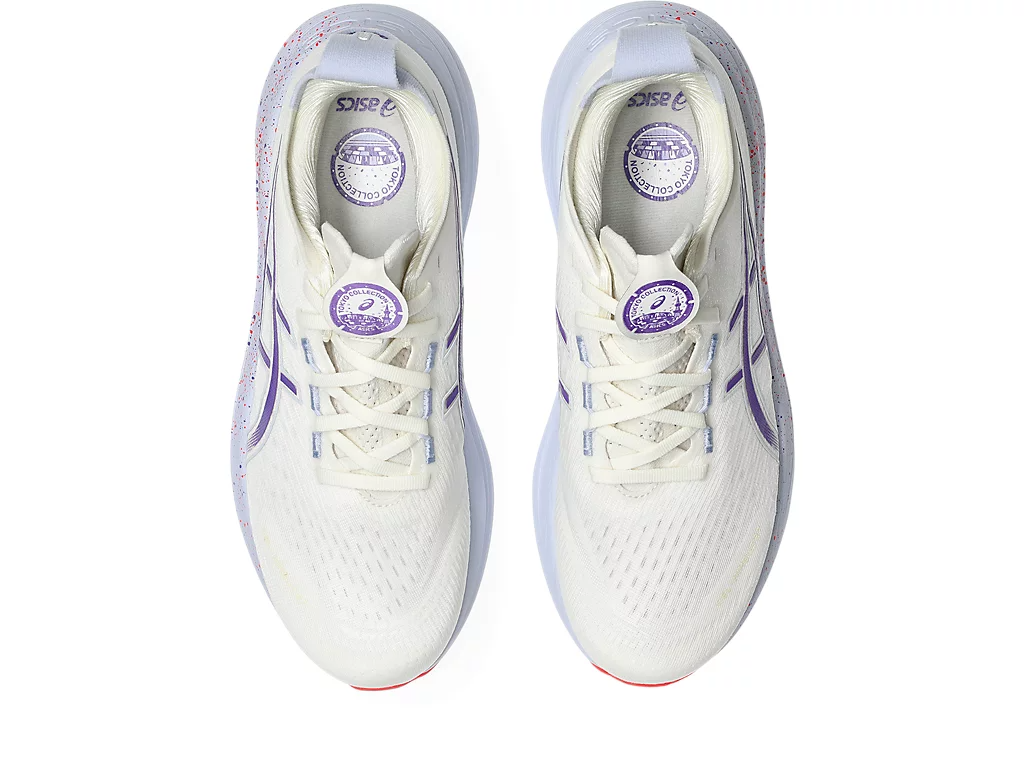 ASICS Men Gel-Nimbus 27 Tokyo - Cream / Edo Purple