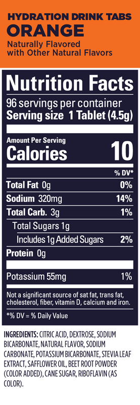 (1 Pack) GU Hydration Drink Tabs - Orange Single - Expiry Date: Jun 2026