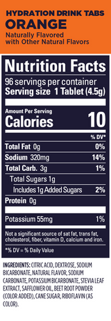 (1 Pack) GU Hydration Drink Tabs - Orange Single - Expiry Date: Jun 2026