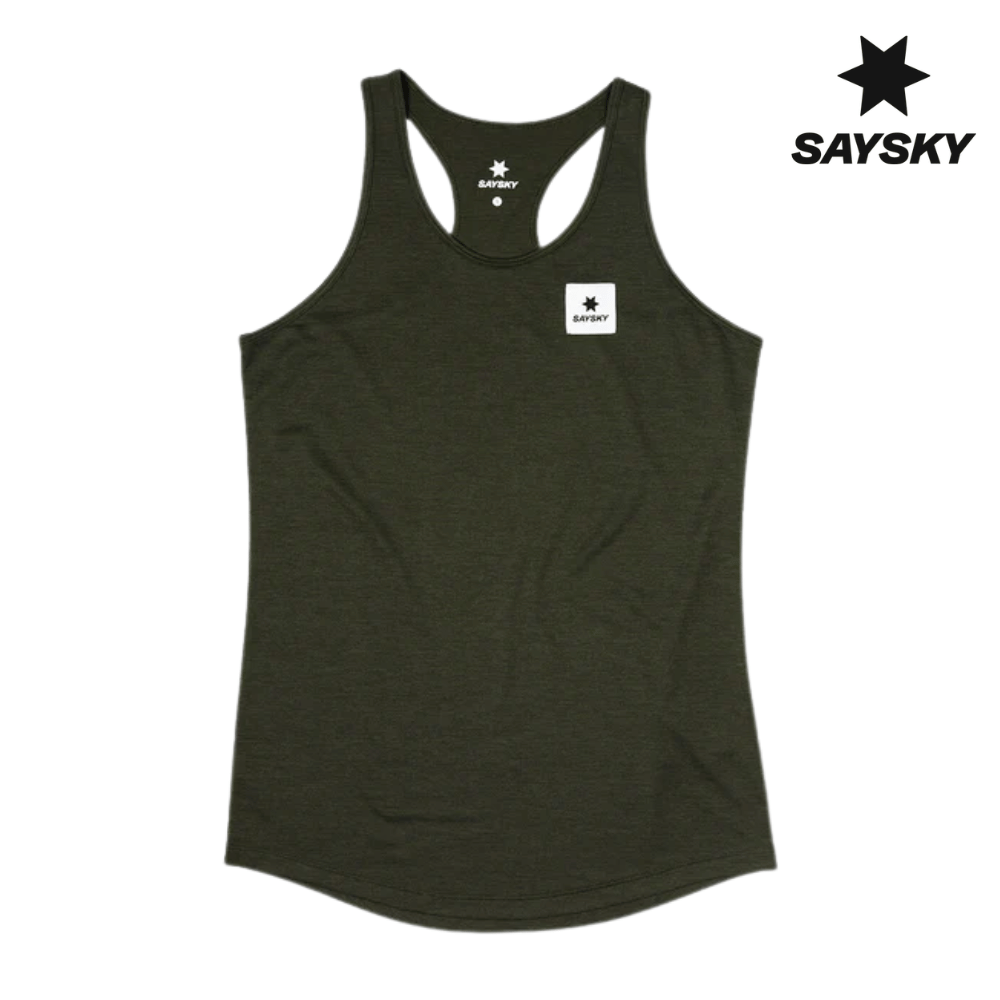 Buy SAYSKY Women Clean Combat Pro Singlet - Green for running in Singapore - Running Lab SG