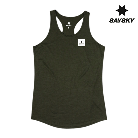 Buy SAYSKY Women Clean Combat Pro Singlet - Green for running in Singapore - Running Lab SG