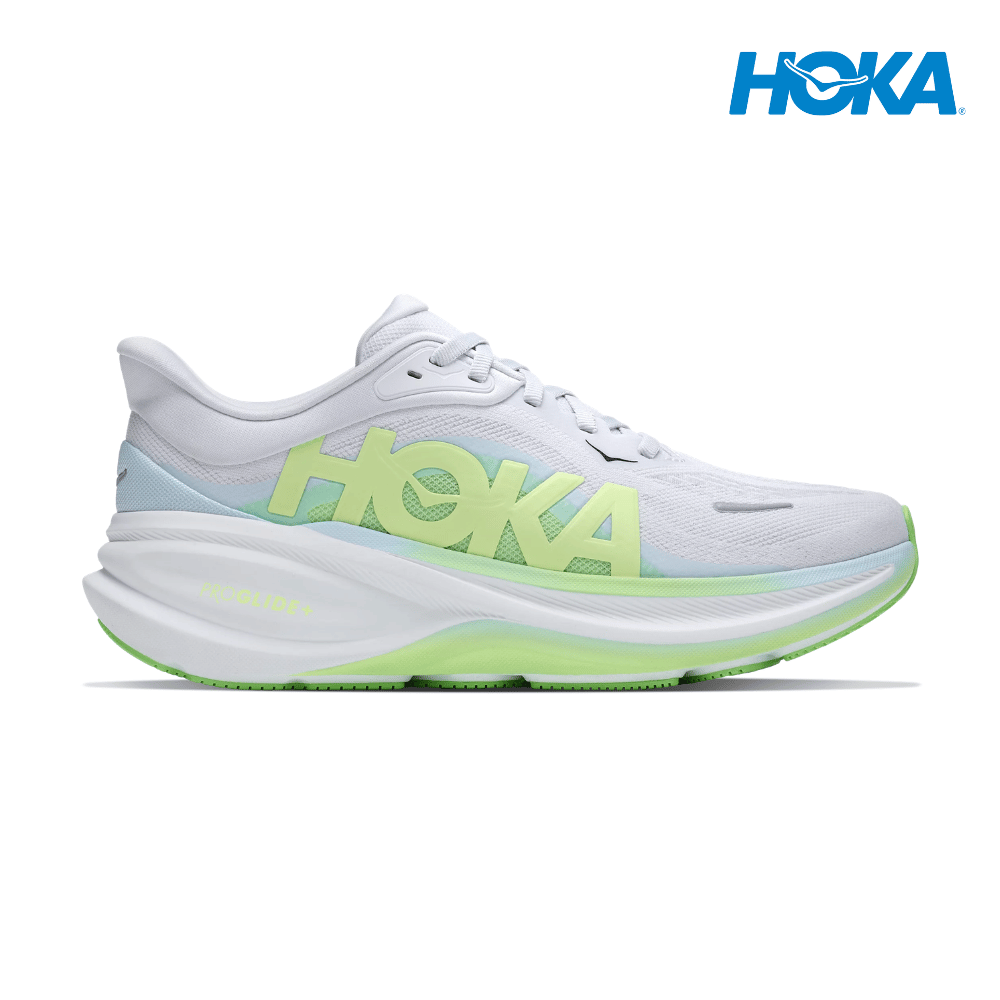 Buy HOKA Women Clifton Pro Wide - Cosmic Grey / Neon Yuzu for running in Singapore - Running Lab SG