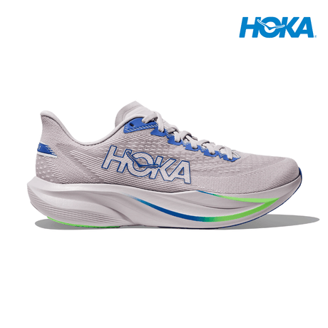 Buy HOKA Men Mach 7 Wide - Ash Grey / Cobalt Blue for running in Singapore - Running Lab SG