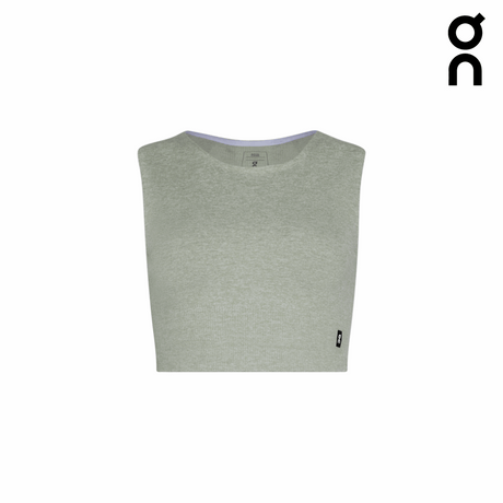Buy On Women Studio Knit Crop - Mineral / Heather for running in Singapore - Running Lab SG