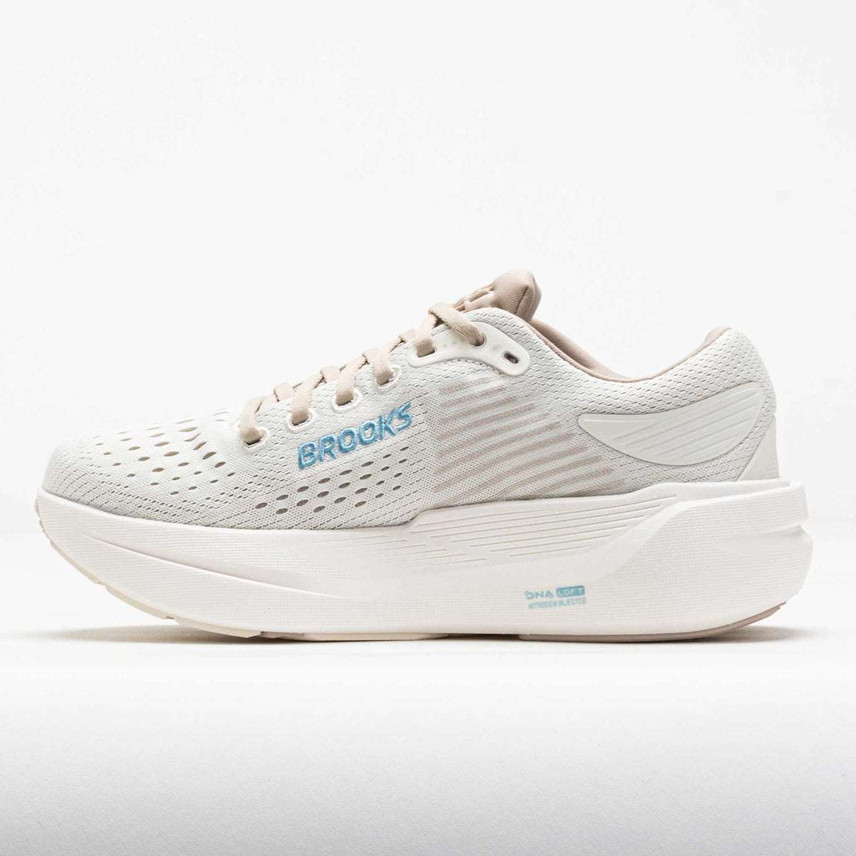Buy Brooks Women Ghost Max 3 Wide - Coconut / Chateau Grey / Blue for running in Singapore - Running Lab SG