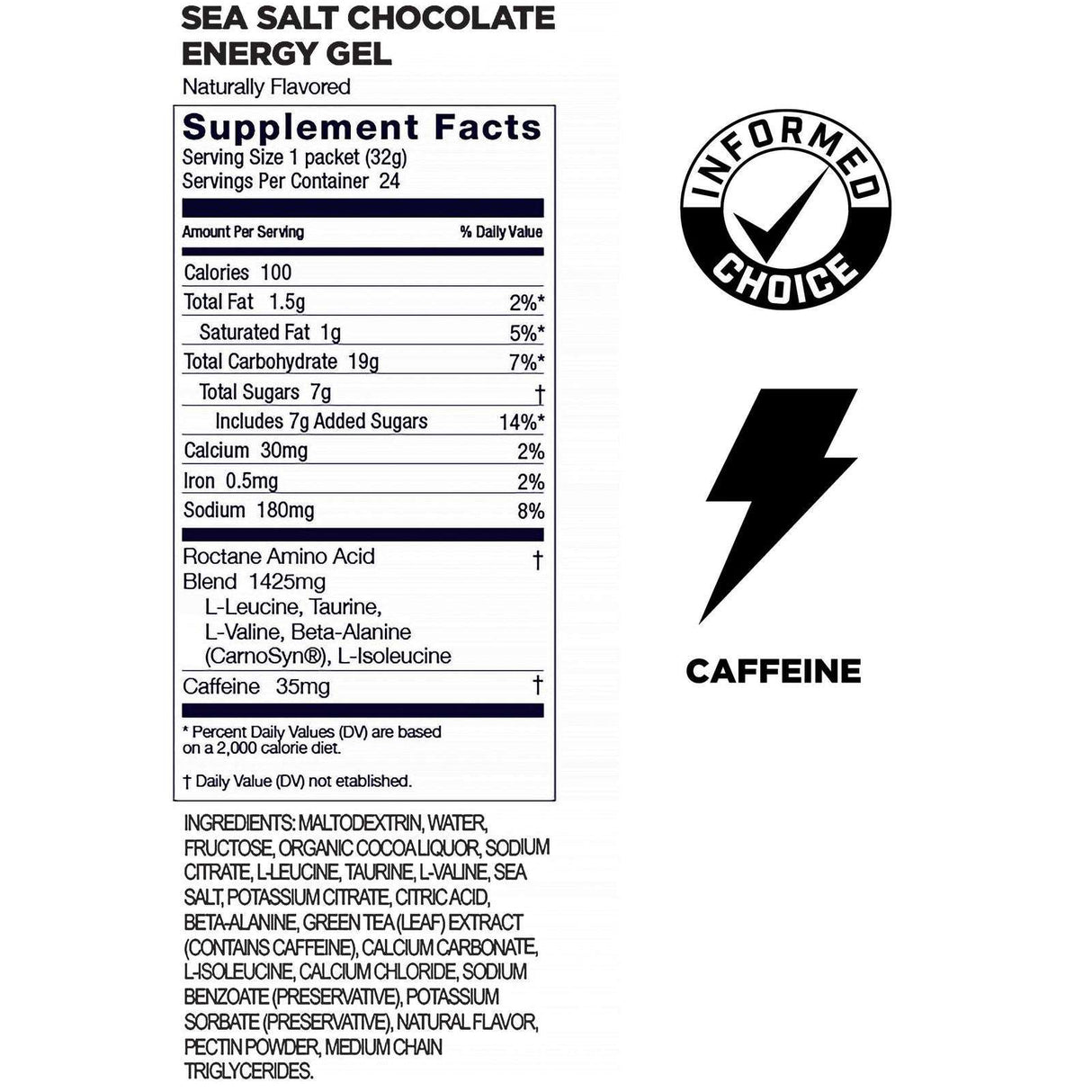 (6 Packs) GU Roctane Gel - Sea Salt Chocolate - Expiry Date: Jul 2026