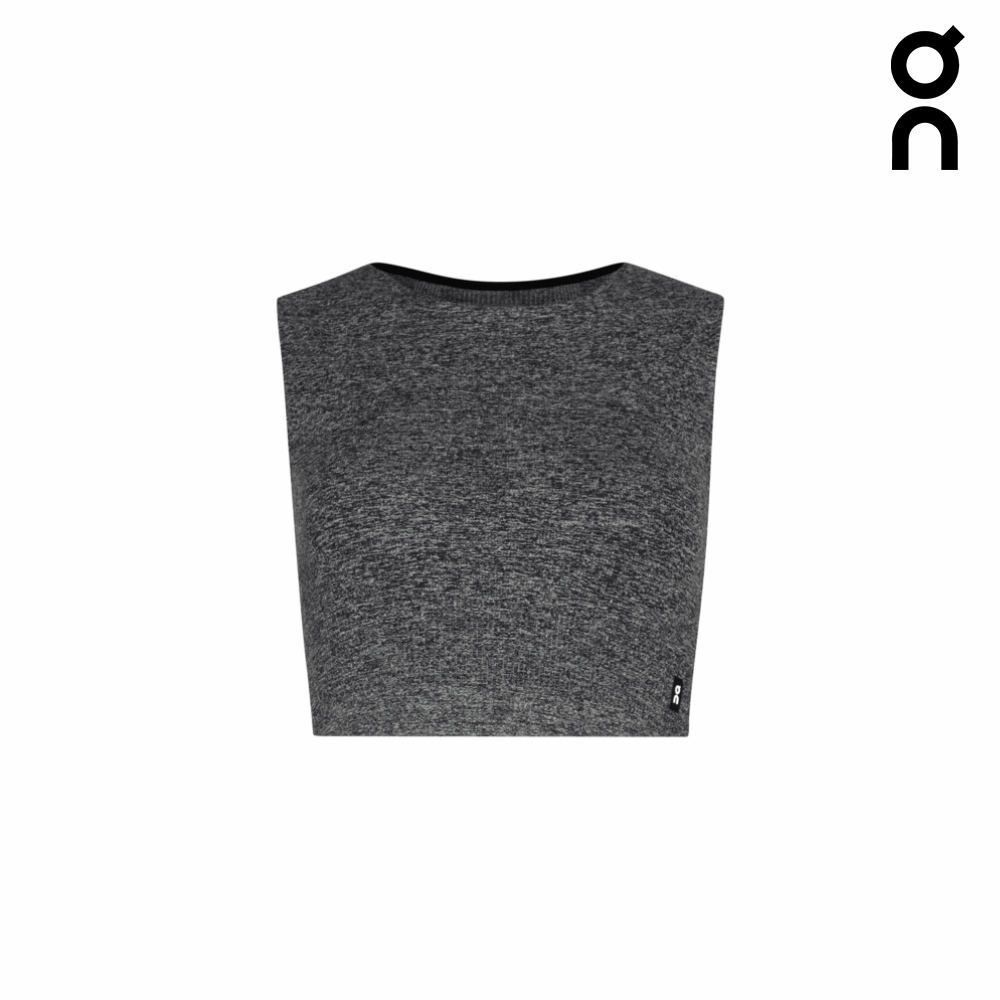 Buy On Women Studio Knit Crop - Graphite / Heather for running in Singapore - Running Lab SG