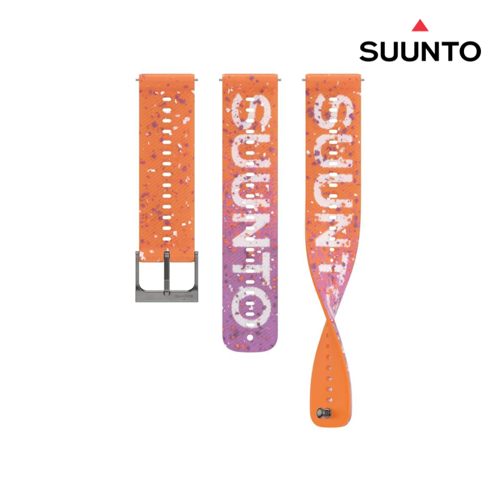Suunto 22mm Athletic 6 Silicone Strap - Power Orange S+M