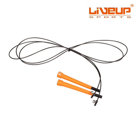 Buy LiveUp Cable Jump Rope - Orange / Black Handle for running in Singapore - Running Lab SG