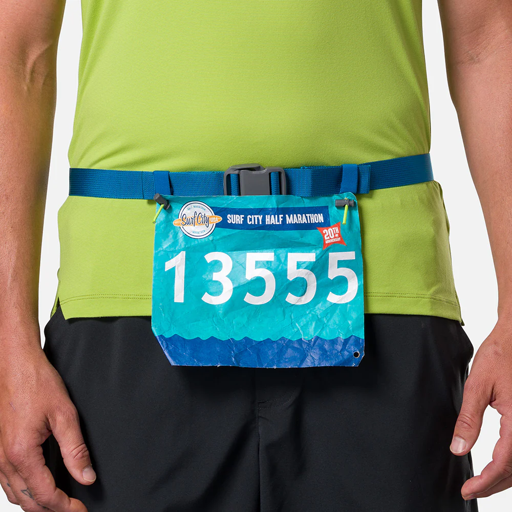 Nathan Sports Marathon Pack 3.0 Waist Pack - Deep Blue / Finish Lime