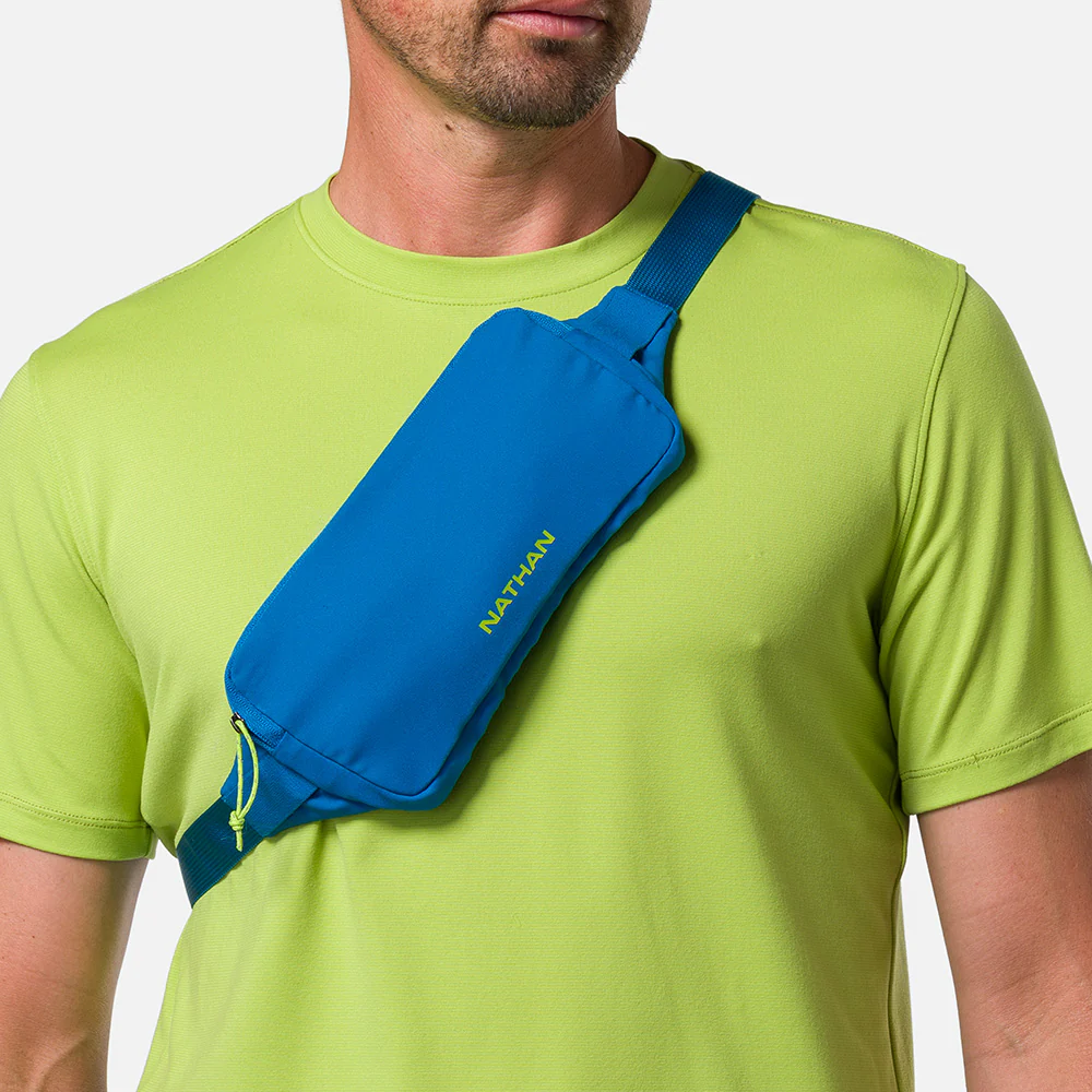 Nathan Sports Marathon Pack 3.0 Waist Pack - Deep Blue / Finish Lime