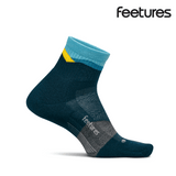 Feetures Trail Max Cushion Quarter - Mountain High Blue