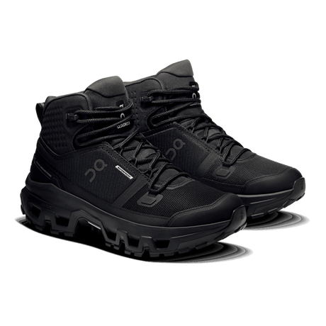 On Women Cloudrock Mid Waterproof - Black / Black