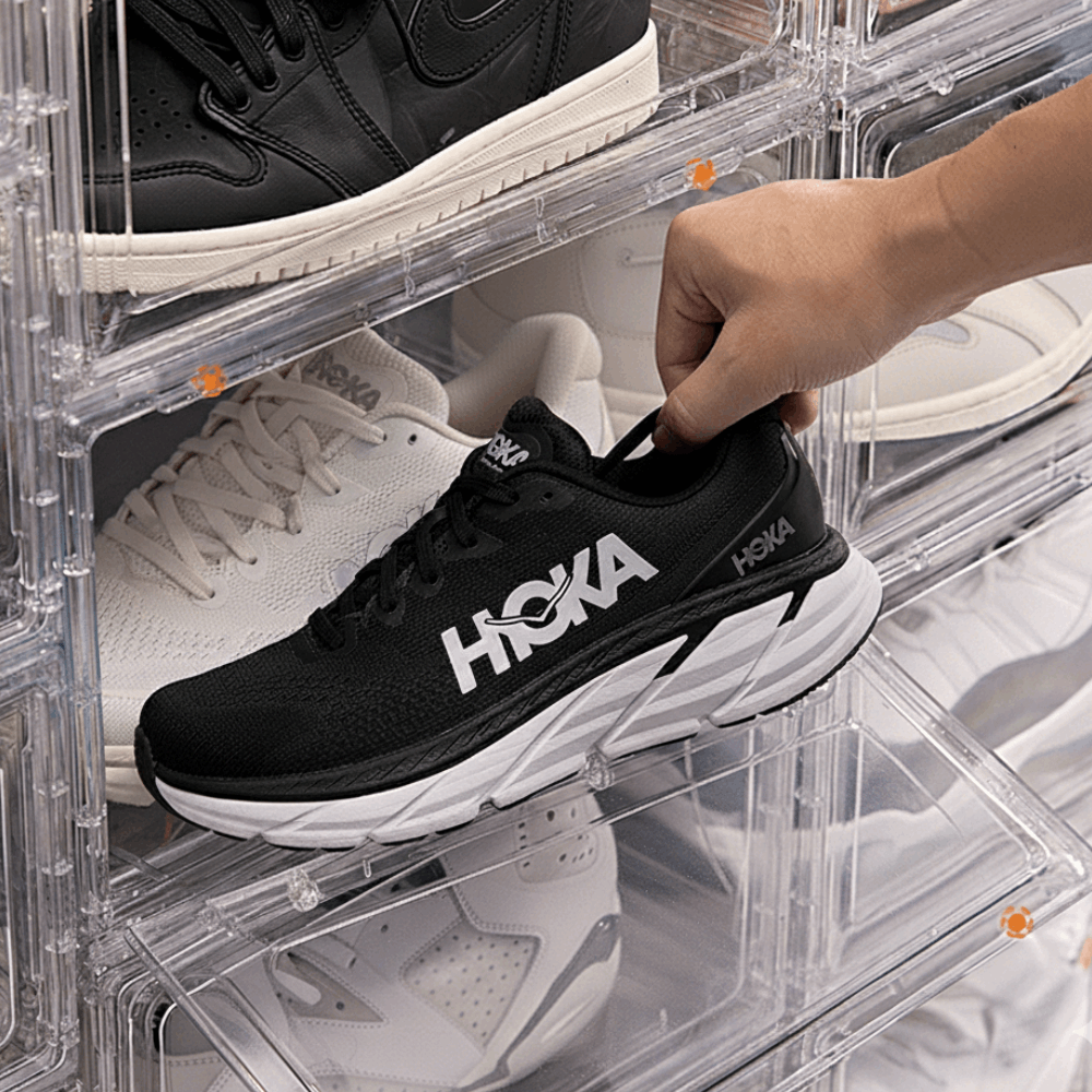 Oxygen Shoe Storage Organiser - Transparent White