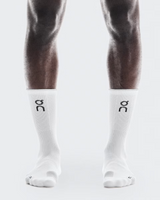 On Unisex Performance Run Sock High - White / Glacier